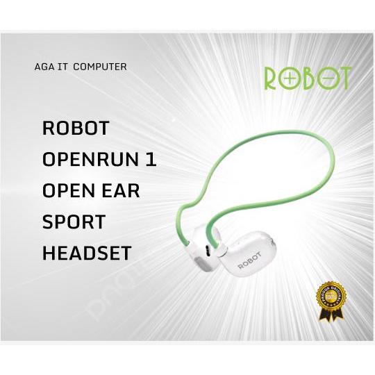 ROBOT OPENRUN 1 Headset Olahraga Open Ear Nyaman Dengan Sirkulasi Udara Baik Ideal Untuk Aktivitas O