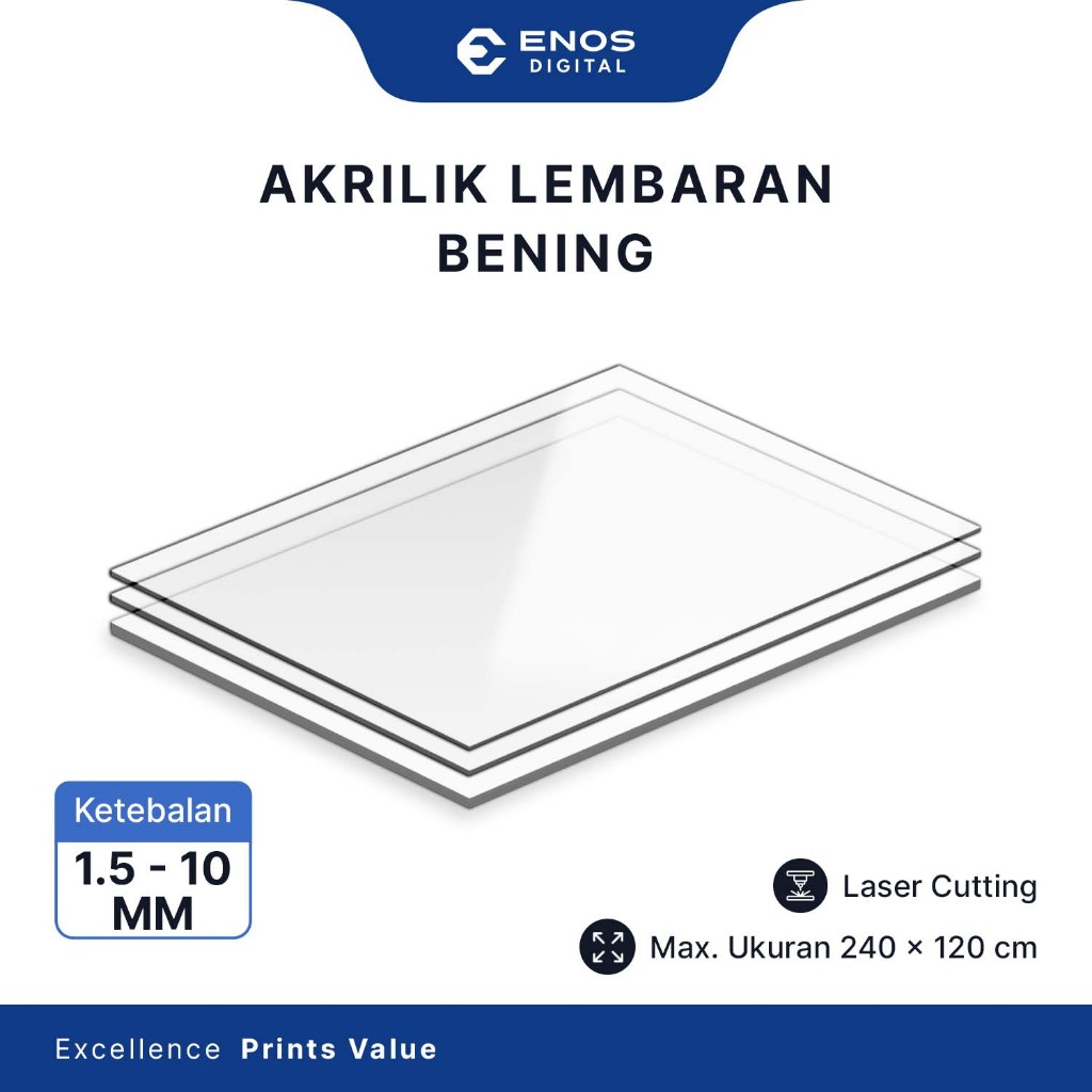 Akrilik Bening / Akrilik Lembaran Custom/ Mika Bening Transparan