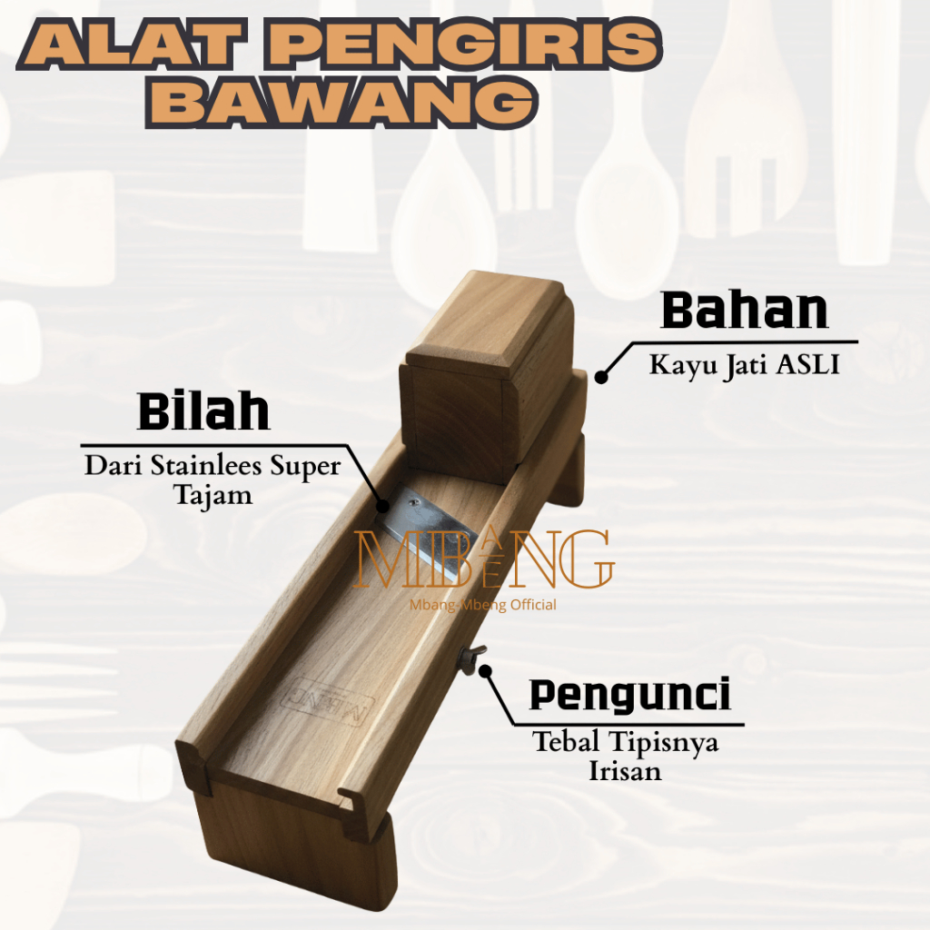 Alat Pemotong Bawang Merah & Serutan Serbaguna untuk Keripik Singkong dan Pisang