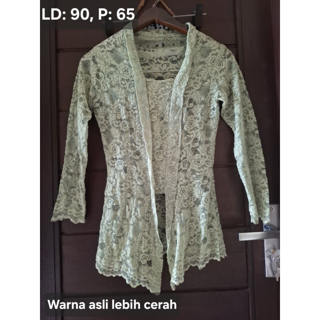 Kebaya Hijau Sage / Kebaya Bordir / Kebaya Brukat PL