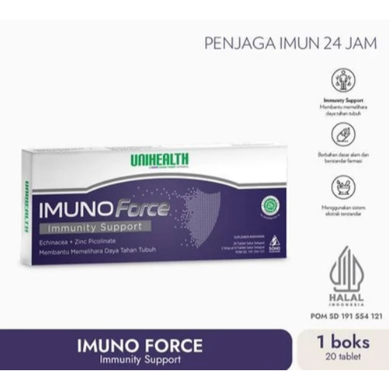 Suplemen Imun dengan Antioksidan IMUNO FORCE Unihealth