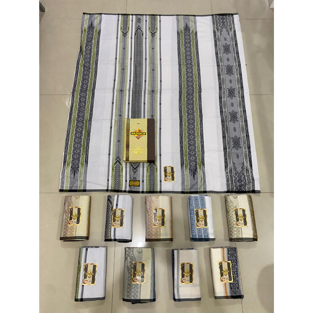 Sarung Wadimor Jacquard Antik – Warna Putih