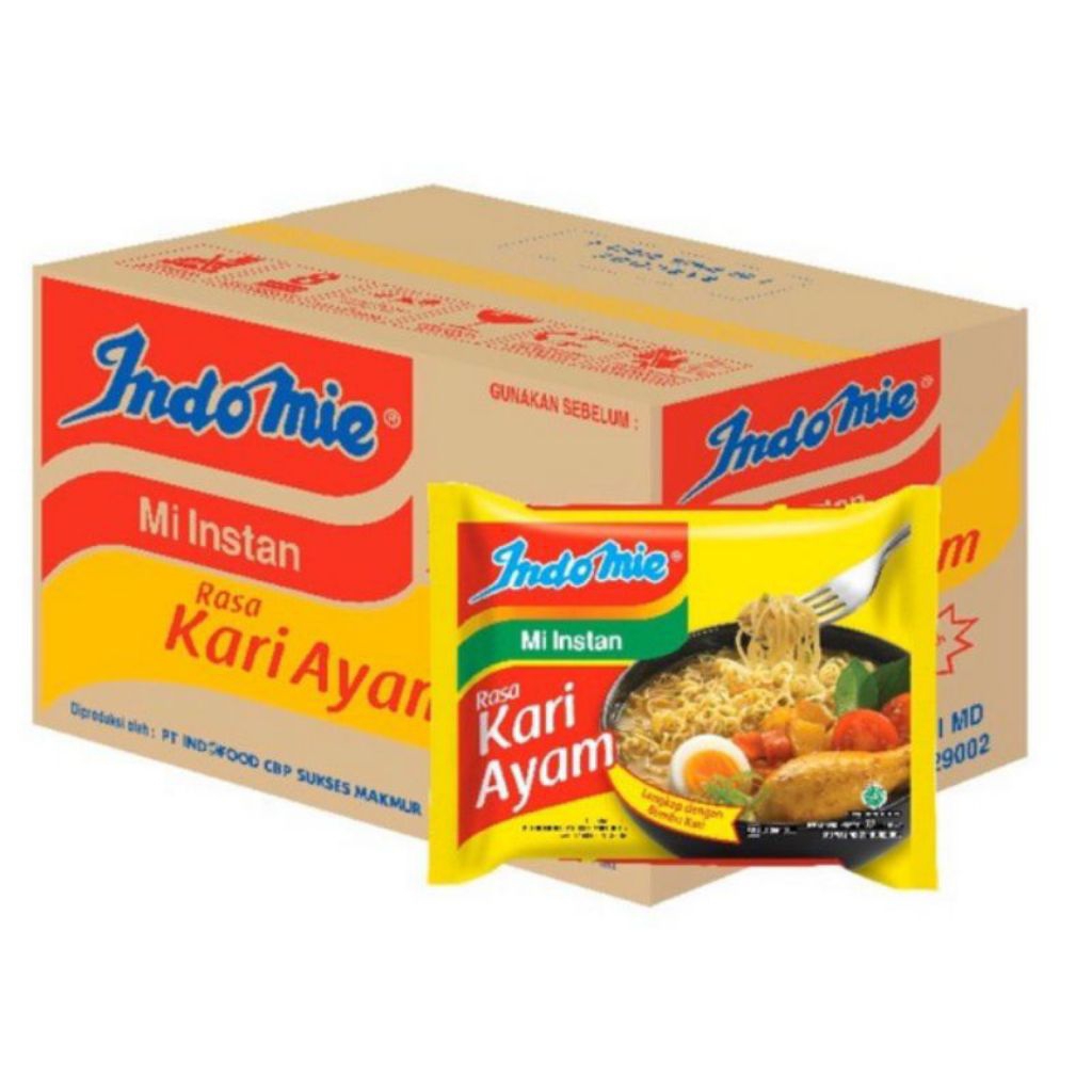 INDOMIE KUAH SOTO MIE KARI AYAM AYAM BAWANG 1DUS