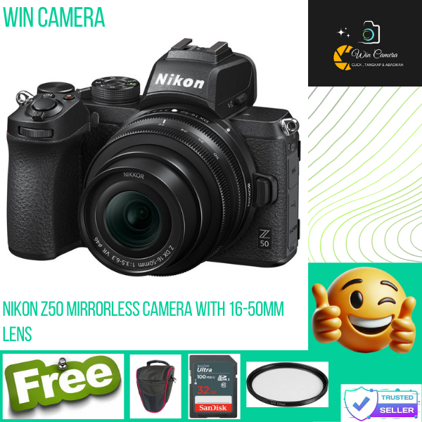 Kamera Nikon Z50 Mirrorless Camera with 16-50mm Lens / z 50 body only / z50