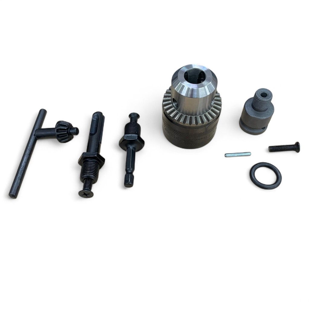 5in1 Chuck Bor Adaptor Kepala Impact SDS Plus Hex Ke Kepala Mata Bor Biasa 10mm 24 UNF / 13mm 20 UNF