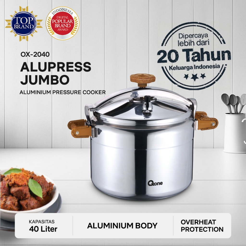 Oxone OX2040  Presto Alumunium Panci Masak Kapasitas 40L