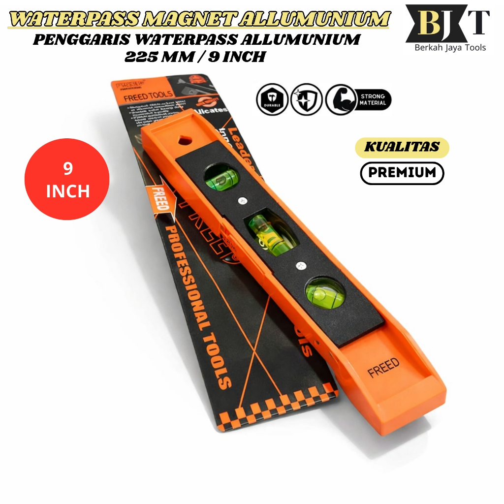 Camel Penggaris Magnet Waterpass Torpedo 9inch - Waterpass Magnet Aluminium