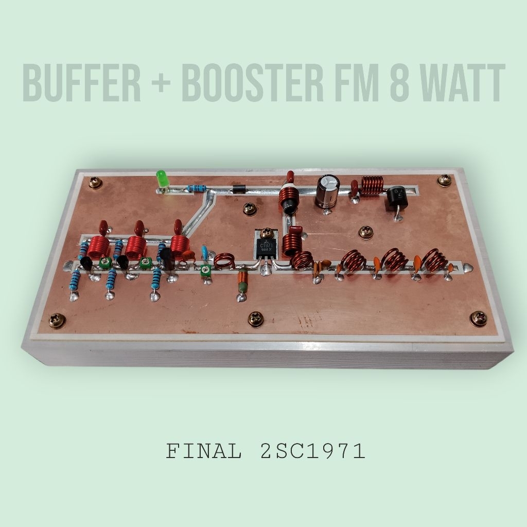 BUFFER BOOSTER PEMANCAR FM 8 WATT 1971 C1971 2SC1971