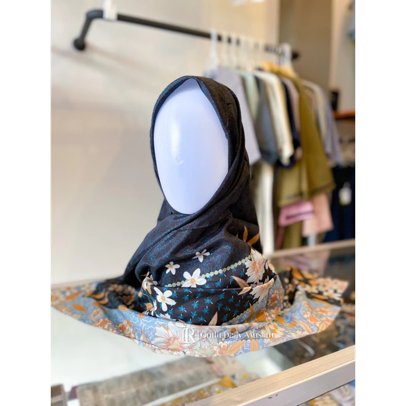 Hijab Segiempat Azzahra Voal Motif | Jilbab Voal Motif