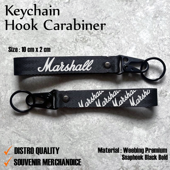 GANTUNGAN KUNCI MARSHALL - KEYCHAIN MARSHALL - CARABINER MARSHALL - GANTUNGAN KUNCI MARSHALL PROMO