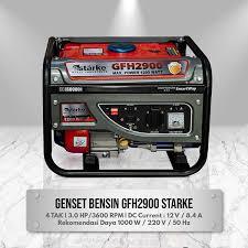 Starke Genset Bensin GFH2900 1200W 1000W Full Tembaga Mini Single Phase 220V