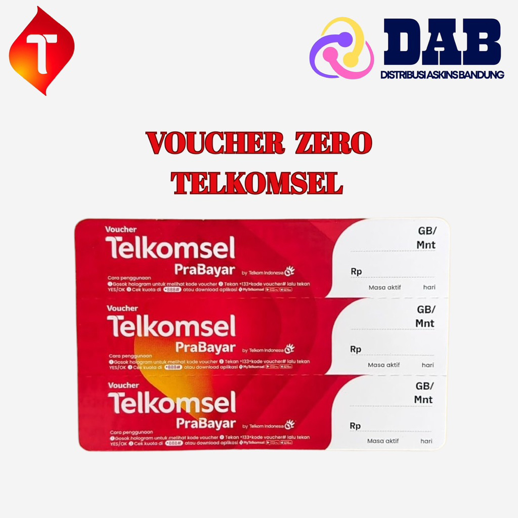 Voucher Zero Telkomsel / Voucher Kosong Telkomsel per SN