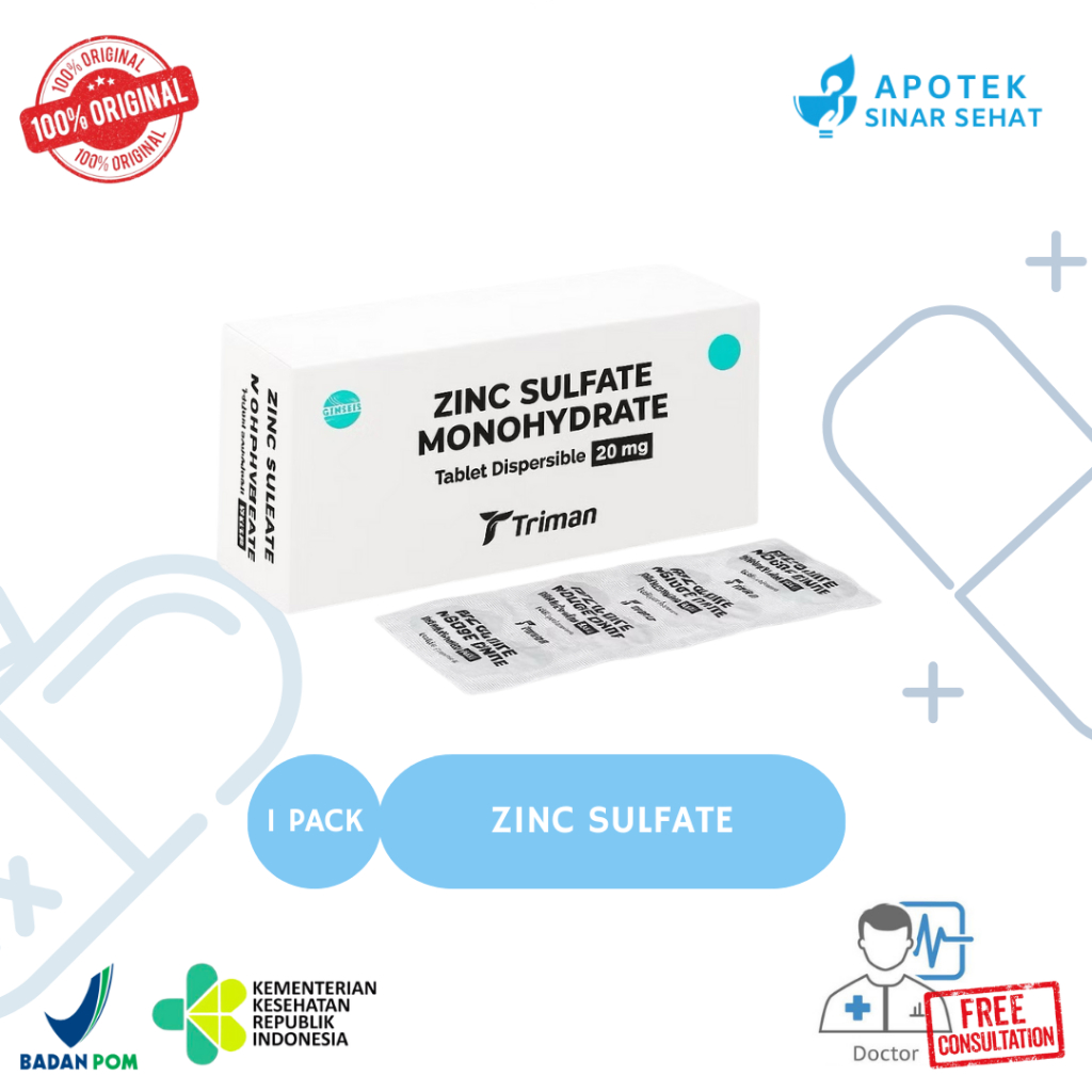 Zinc Sulfate Trifa 20mg Boosts Immune Health