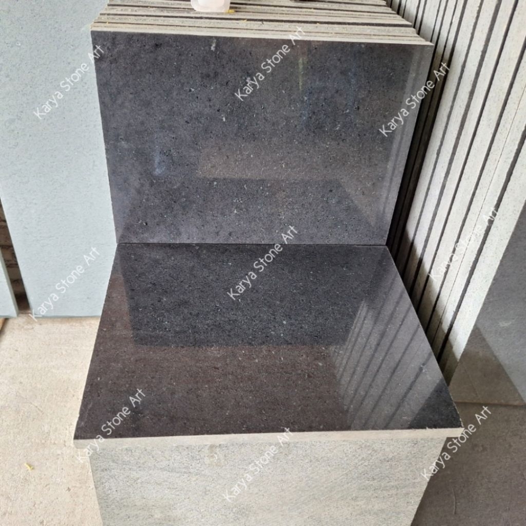Lantai Batu Granit Hitam 40x60 | Batu Granit Lantai | Batu Alam Andesit Glossy | Andesit Hitam Tulun