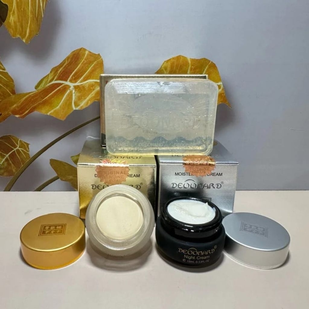 PAKET CREAM DEOONARD GOLD 3IN1 SABUN GOLD
