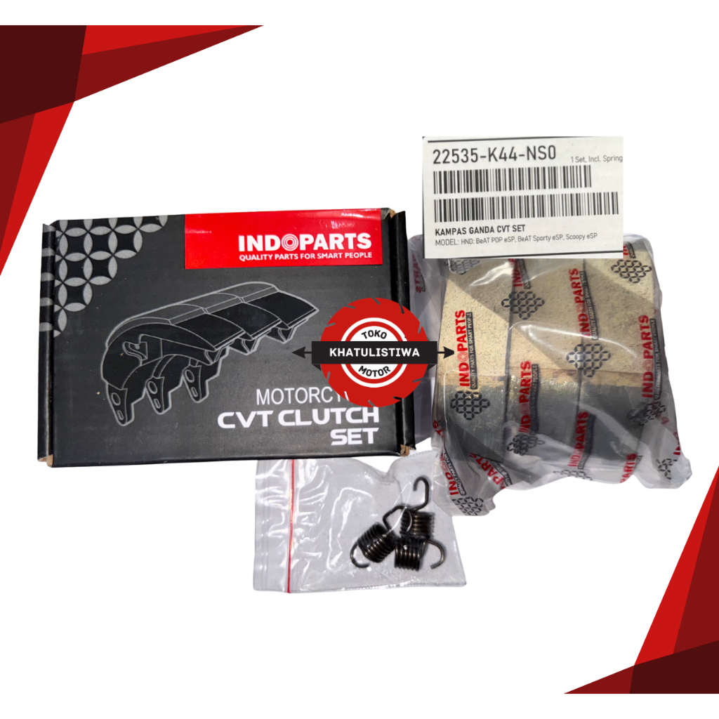 CLUTCH SET INDOPARTS KAMPAS GANDA BEAT POP ESP BEAT SPORTY ESP SCOOPY ESP BATU GANDA K44 KAMPAS GAND