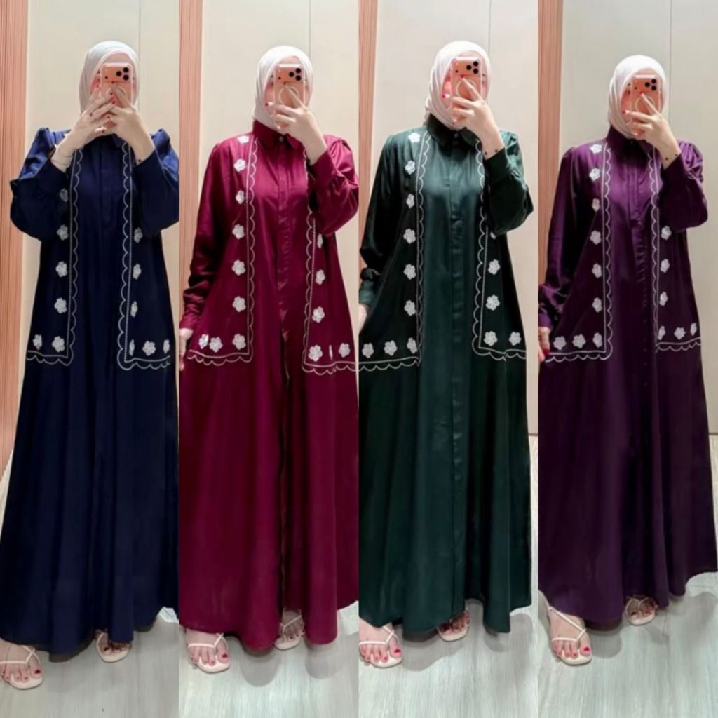 GAMIS ANISA/MARWAH DRESS/GAMIS RAYON TWILL PREMIUM/GAMIS POLOS/GAMIS BORDIR/GAMIS LEBARAN/ABAYA BORD