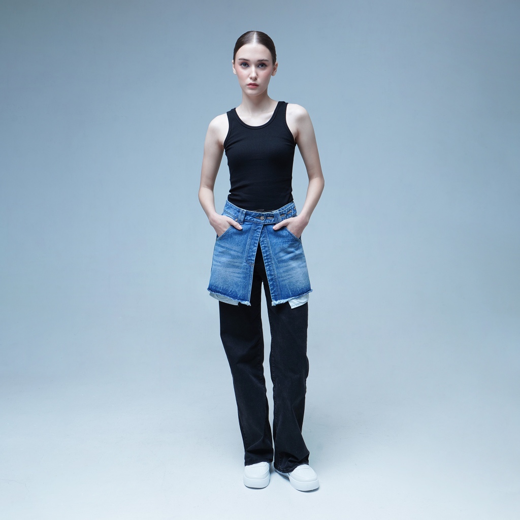 DAILE | Audrey Obi Denim | Obi Belt Jeans | Belt Bahan Jeans