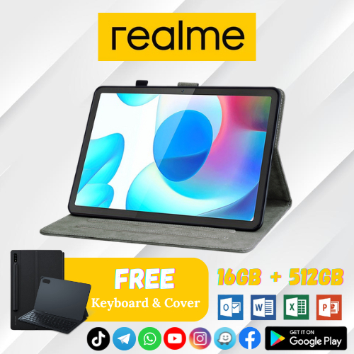 REALME PAD X | 16GB RAM + 512GB ROM | 32MP TRIPLE CAMERA | 4G LTE SIM + WIFI | 11'' FHD DISPLAY