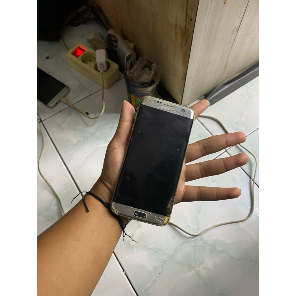 Lcd Samsung S7 Edge Minus + Mesin Minus reball