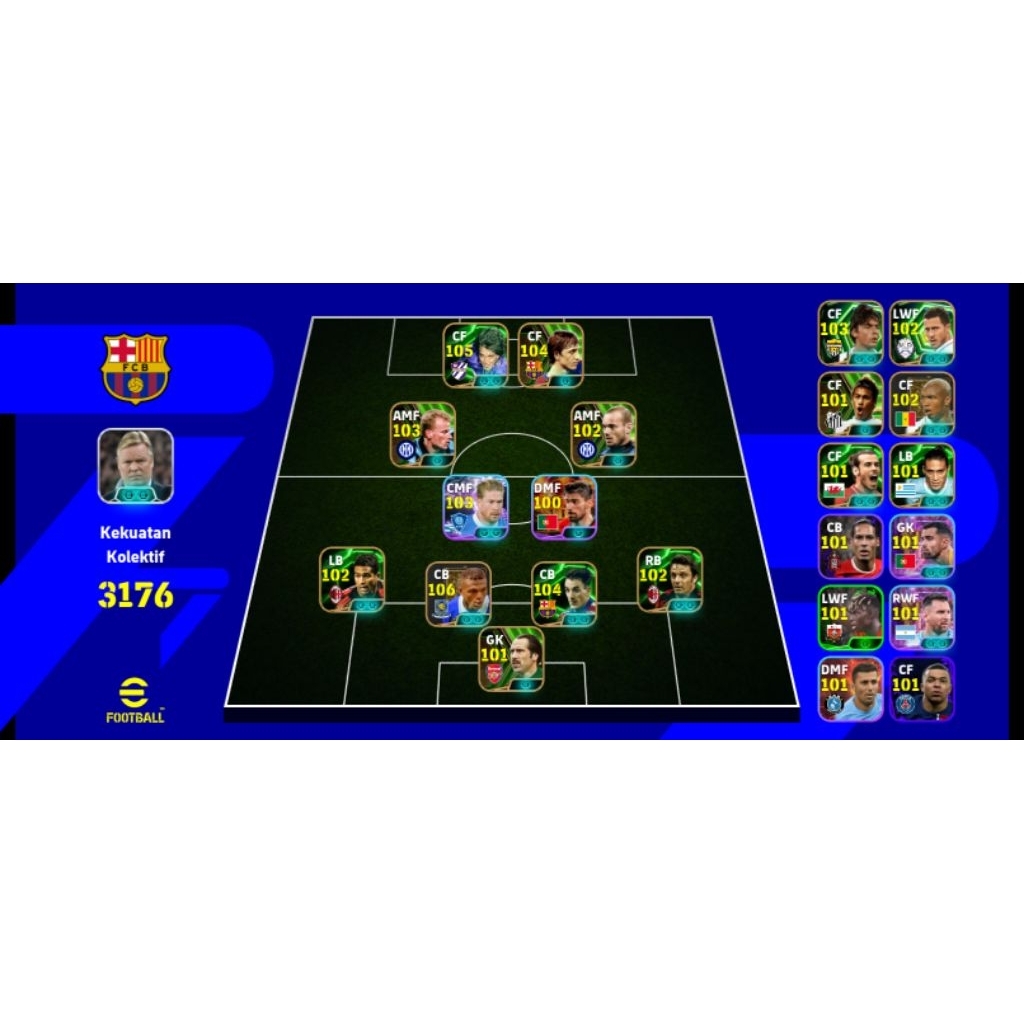 AKUN EFOOTBALL 2026 LEGEND CF NGACIR CRUFYY FT BATITUSTA + (ASET KOIN 500)