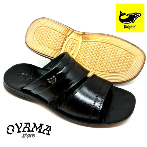 Dolphin Sandal Kulit Pria Anti-Slip 100% ORIGINAL