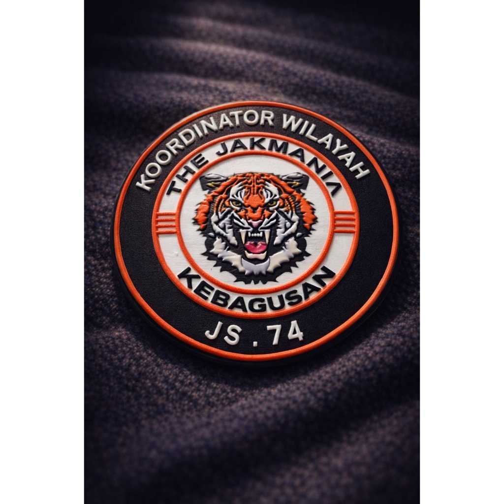 Emblem Logo Tatami Silikon Rubber Diameter 7cm Custom Patch Jersey 2D 3D buat label patch jersey cus