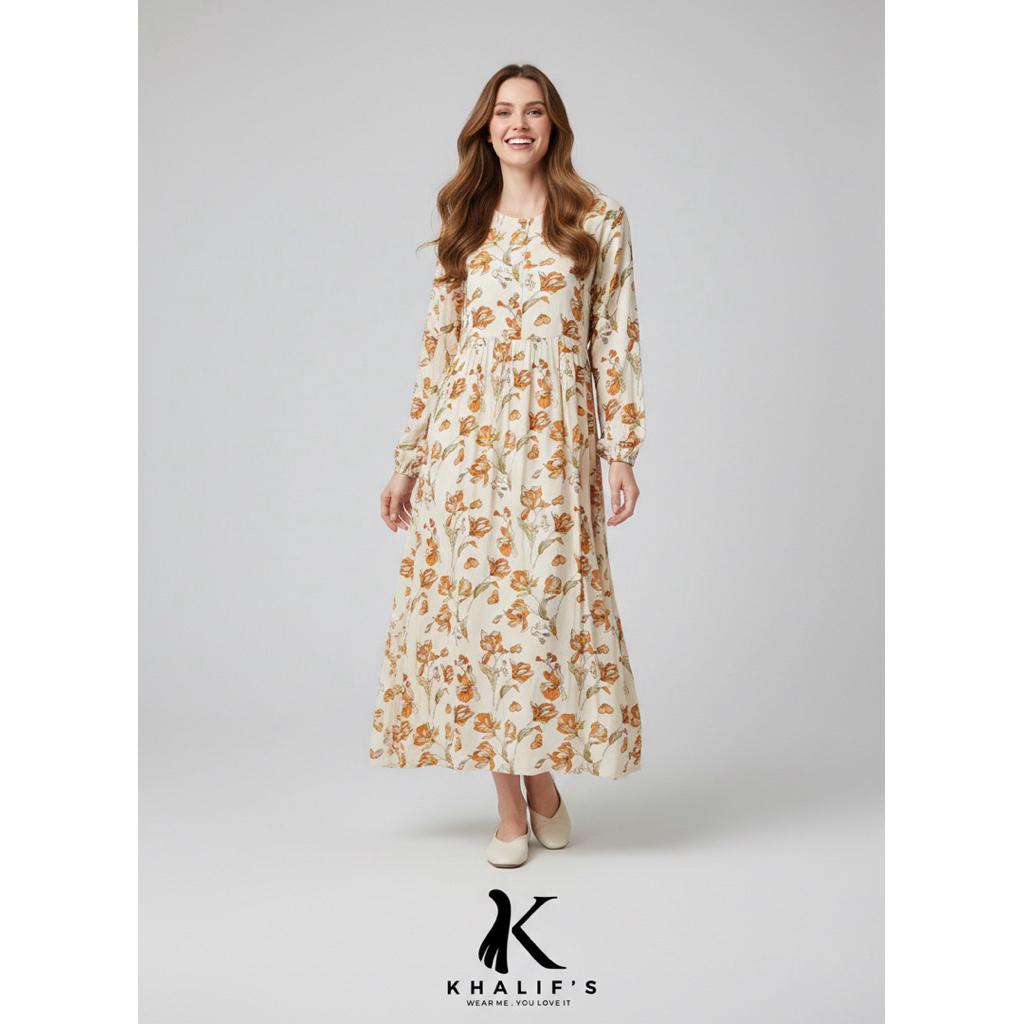 Dress Rayon Khalif’s Marwah White