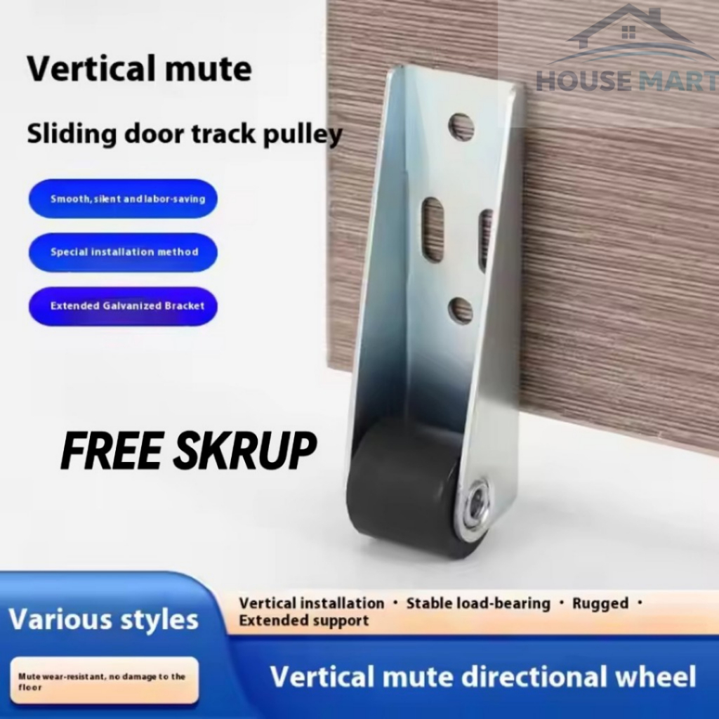 Roda Pintu Lemari Geser/Roda Peninggi Pintu Bawah Geser Universal / Roda Sliding Roller/ Roda Penduk