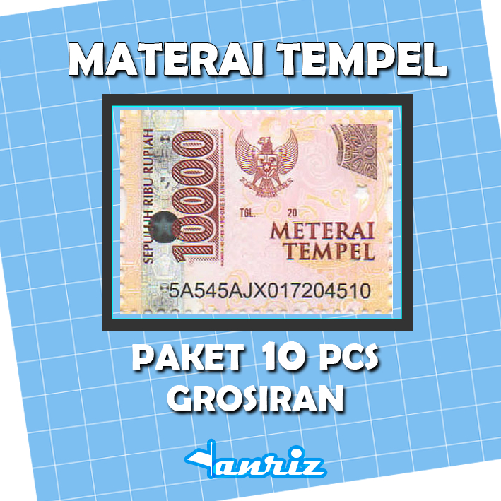 Meterai 10 Ribu Original Untuk Dokumen Resmi Tahan Lama Praktis