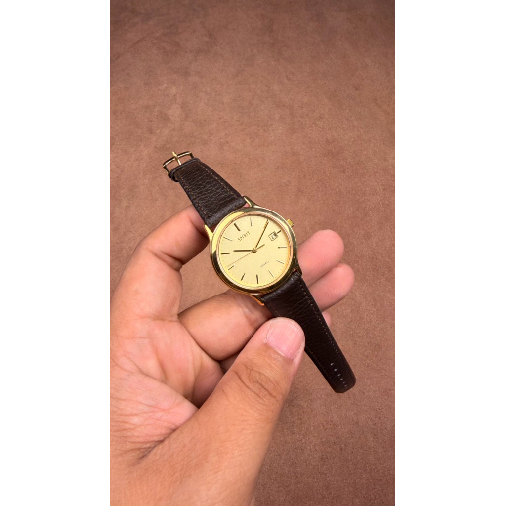 JAM TANGAN PRIA SEIKO SPIRIT 5E32 6A30 QUARTZ JAPAN