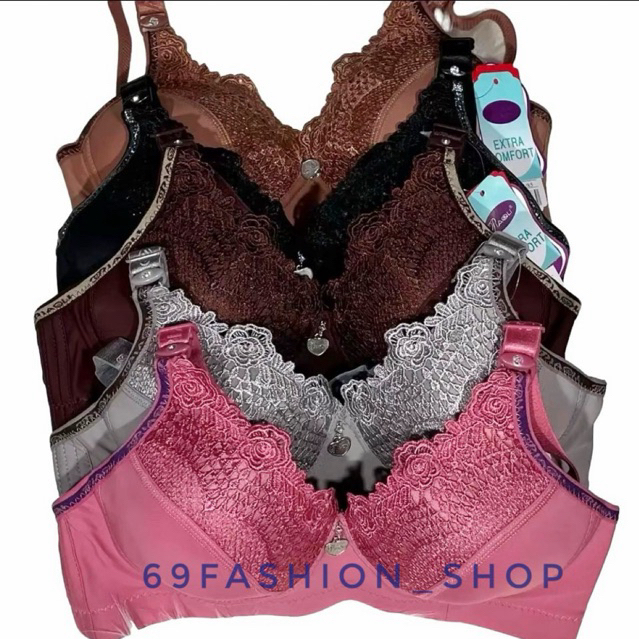 3PCS BH PIAOLI BRUKAT RENDA ELEGAN MEWAH CUP B BRA PIAOLI ELEGAN ORIGINAL PL 483 NONKAWAT BUSA TIPIS