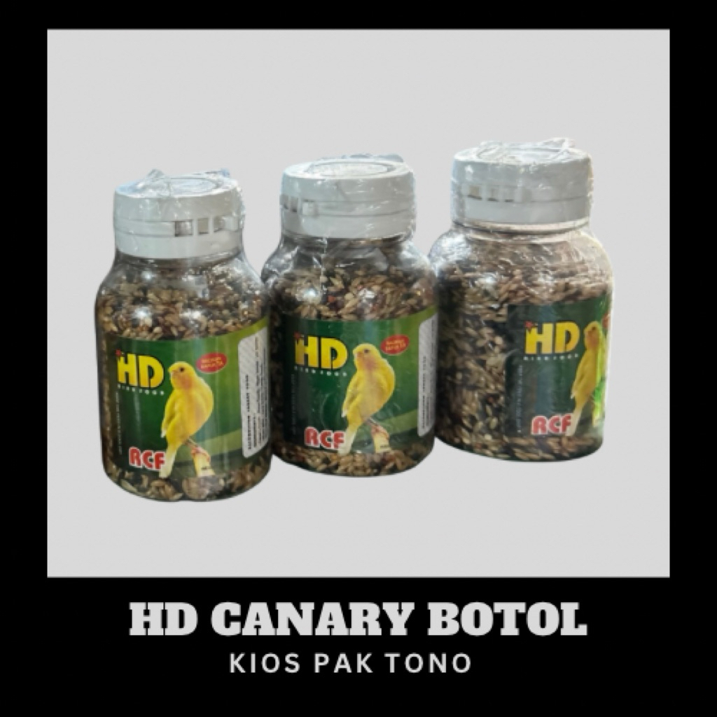HD Canary Botol (370gr) | Original | Pakan Harian & Extra Fooding Kenari