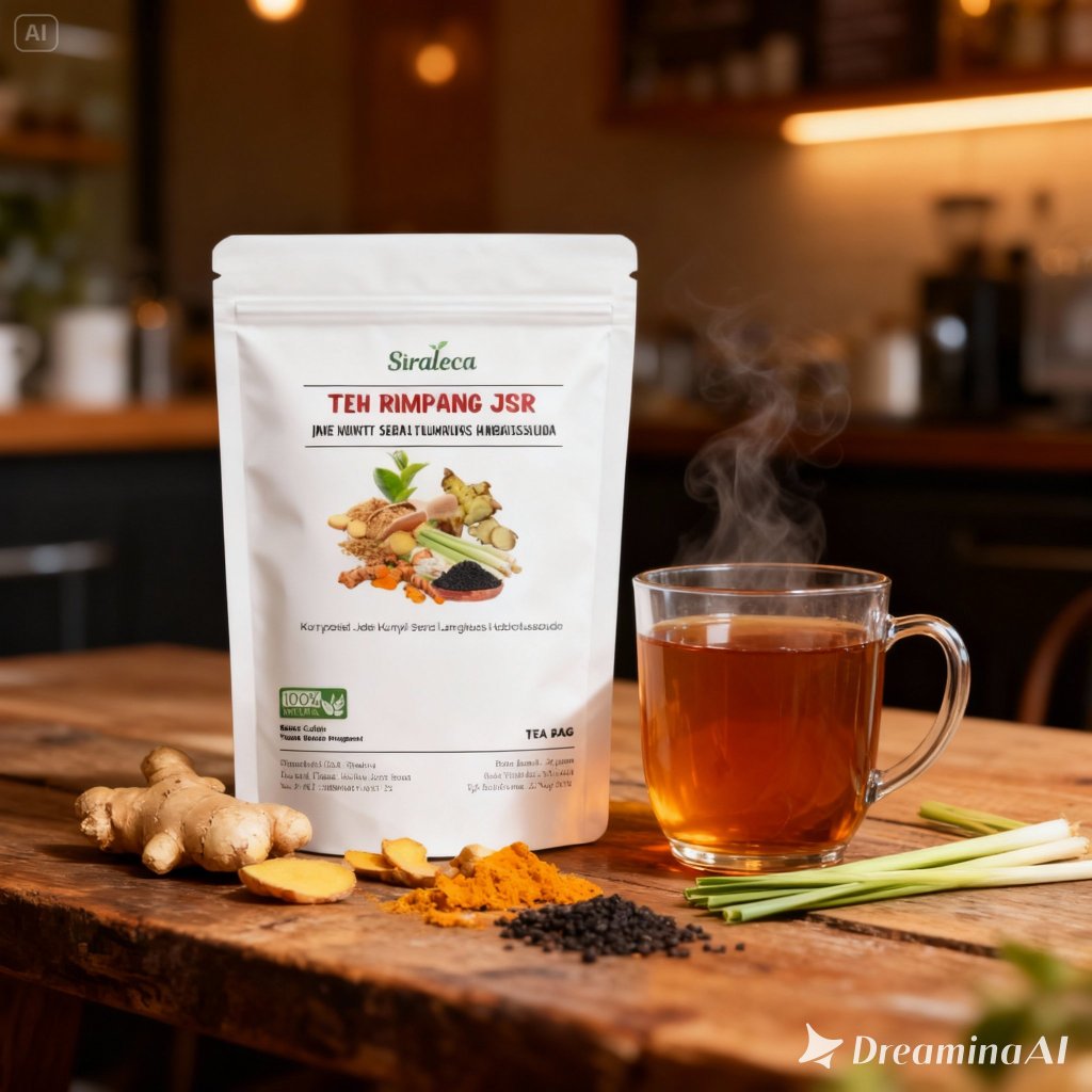 TEH RIMPANG JSR by SIRALECA (BPOM) 100% ORGANIK RAMUAN PROMIL PELANGSING BADAN MELANCARKAN HAID
