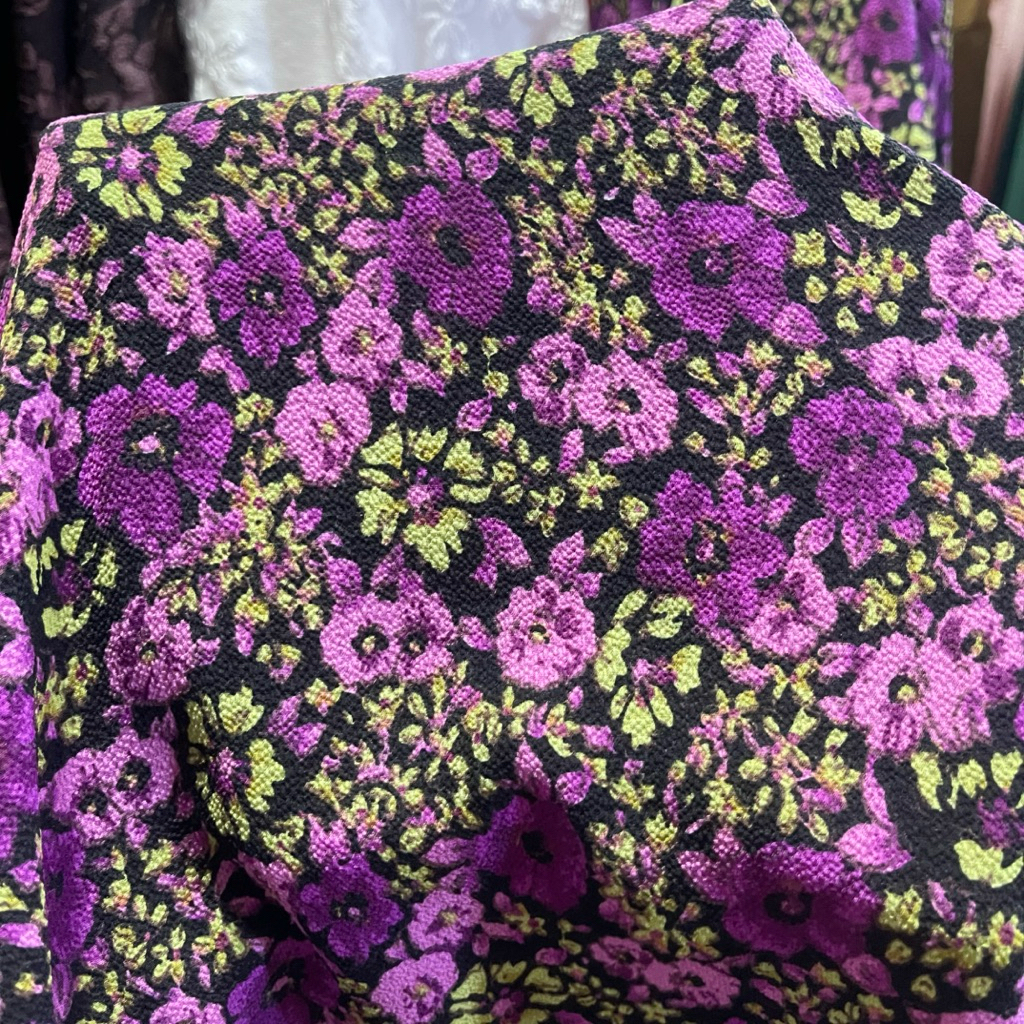 kain bubble crepe motif bunga kecil premium - kain crepe crinkle - kain crepe wafle - kain zara crep