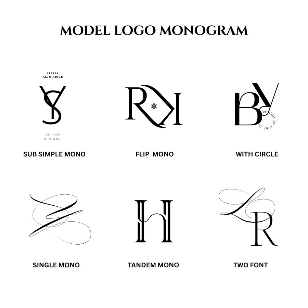 JASA DESIGN LOGO | LOGO MONOGRAM AESTHETIC | CUSTOM LOGO BRAND, WEDDING LOGO, LETTERMARK/ LOGO NAMA