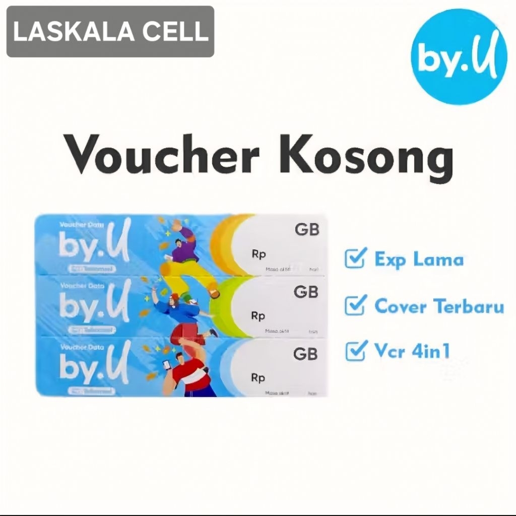 Voucher Kosong By.U Telkomsel Nasional, Bahan Injek Kuota Praktis
