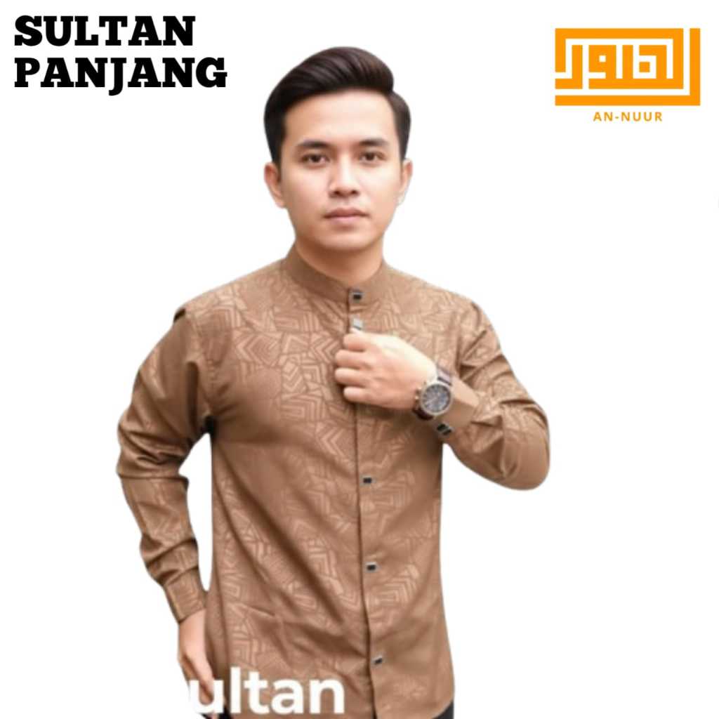 KEMKO KEMEJA KOKO SULTAN LENGAN PANJANG SERAGAM MAJLIS HADROH TAHLIL REMAJA SANTRI