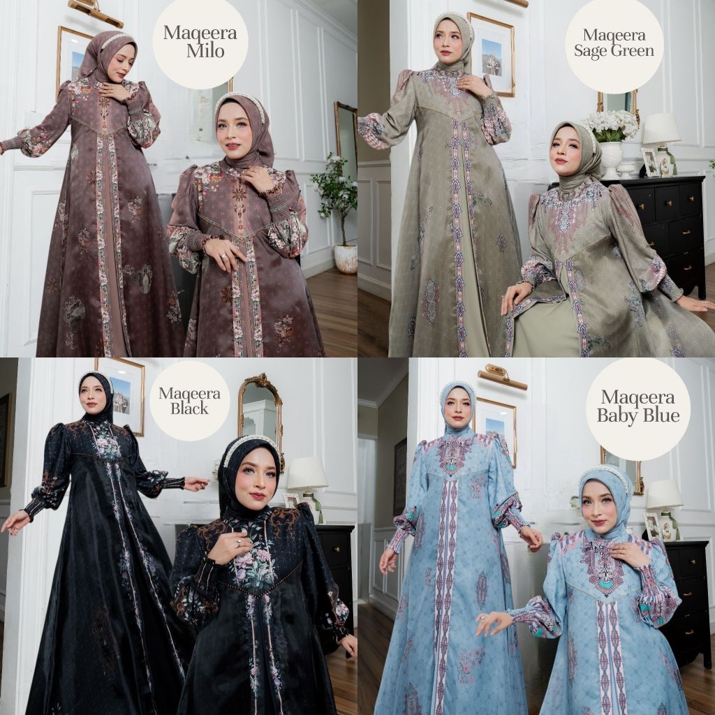 MAQEERA SERIES ORIGINAL ELDEENA SYARI | GAMIS SET SCRAF