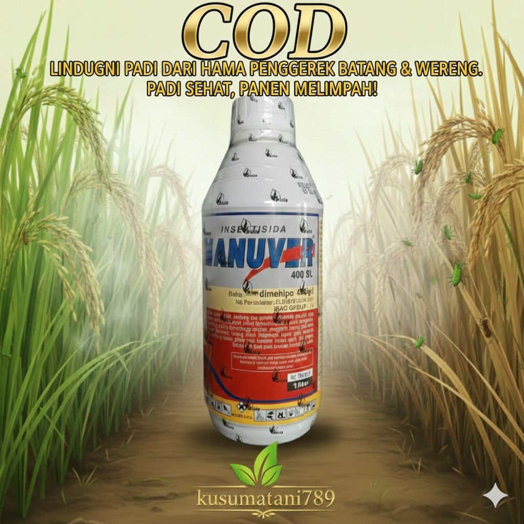 Insektisida Manuver 400SL 1 liter Original Biotis Tanaman Padi, Jagung, Sawit
