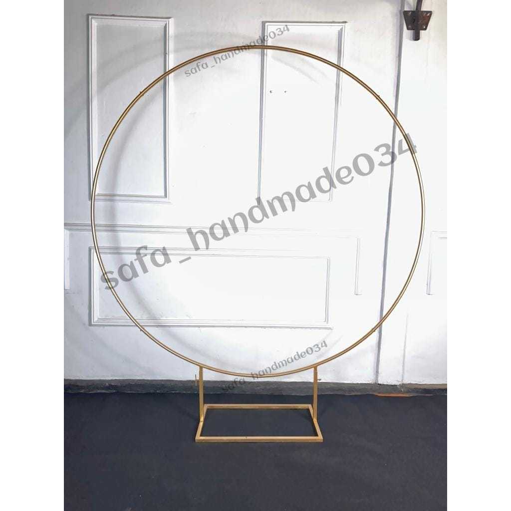 Standing Serbaguna Backdrop Ring Lingkaran Besi 3/4