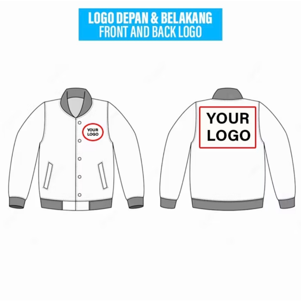 Custom Hoodie, Varsity, Sweater Bordir  / Komunitas / Satuan – Desain Bebas Bisa Desain Sendiri