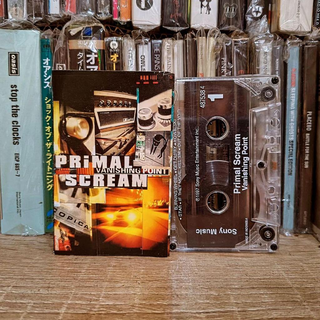 kaset pita tape original Primal scream - vanishing point