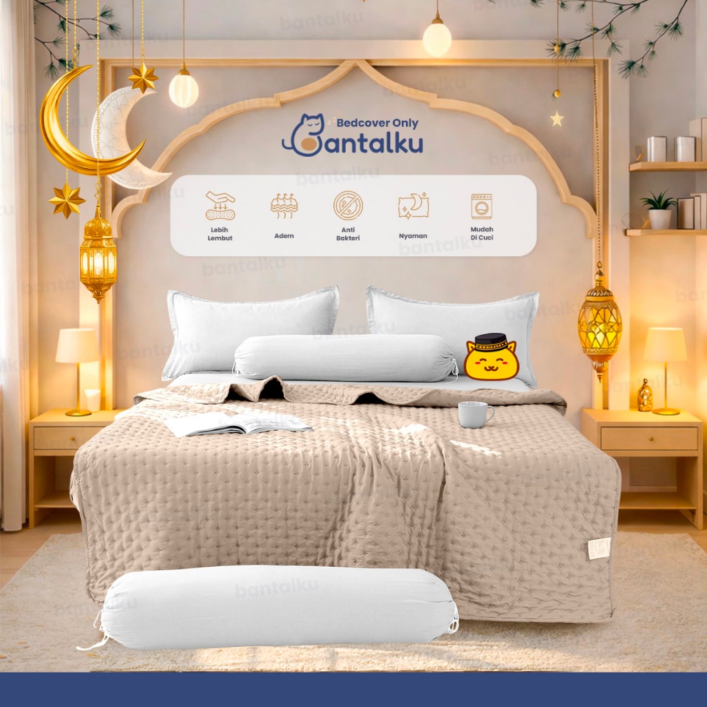 Bantalku - Selimut Polos Jepang Halus Lembut Bahan Microtex + Dacron Blanket Selimut Lembut Halus