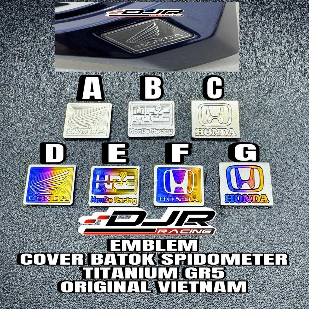 Emblem Logo Cover Speedometer Spidometer Honda Vario PCX Beat Titanium GR5 Original Vietnam