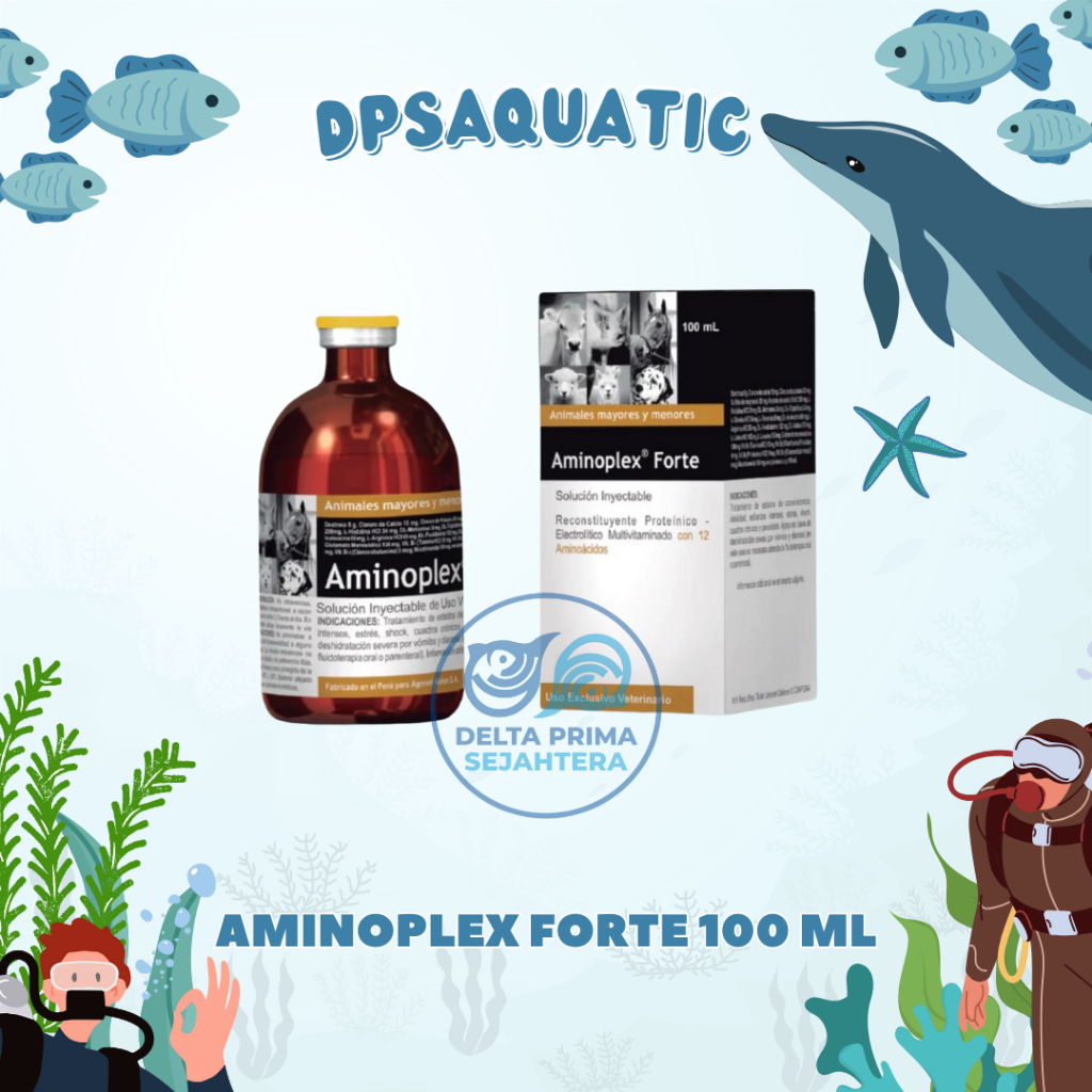 AMINOPLEX FORTE & VITARAL MINO 100 ML - Untuk Stres, Shock, Muntah, Diare Dll Pada Hewan Ternak.