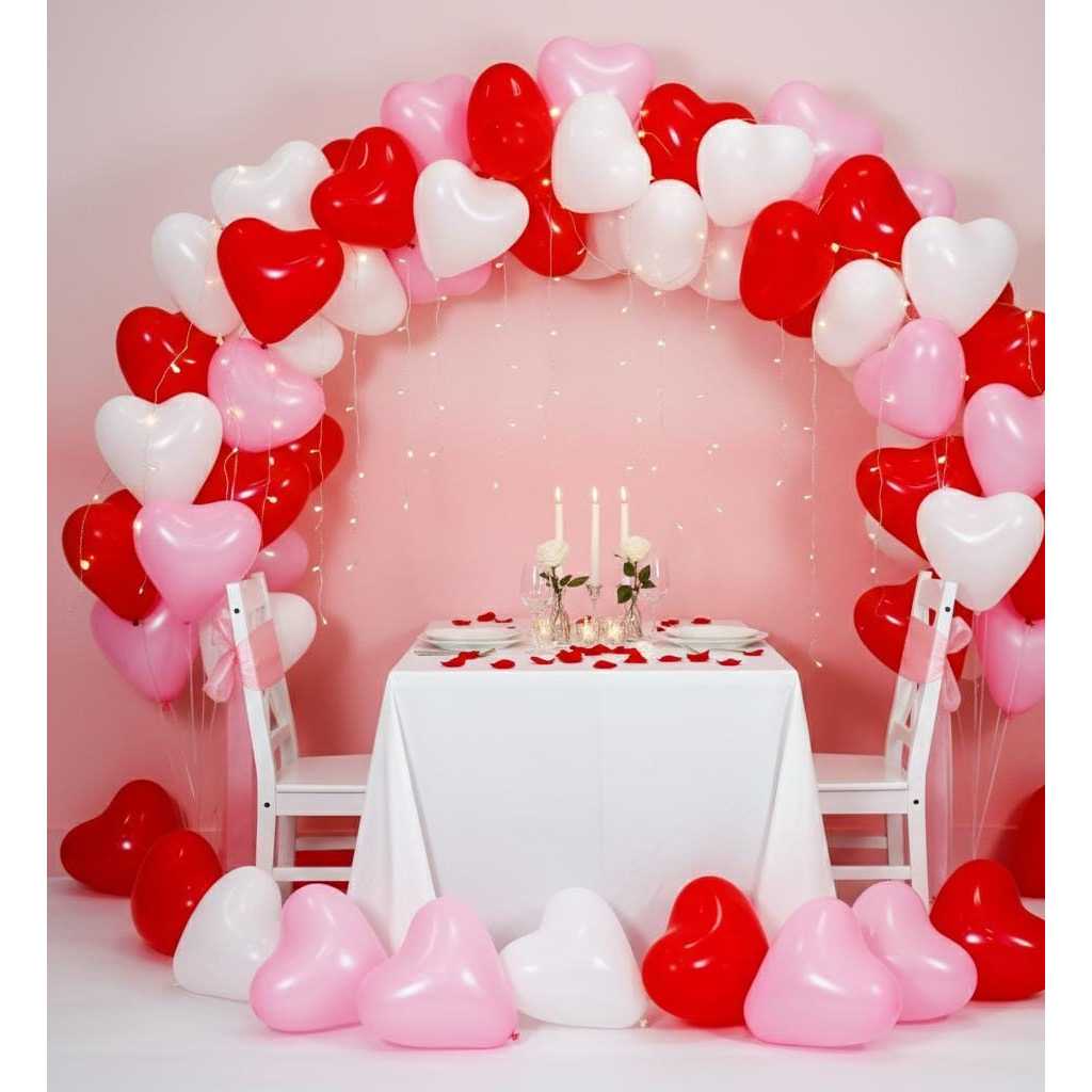 100 pcs BALON LATEX LOVE 12 INCH / BALON bentuk LOVE