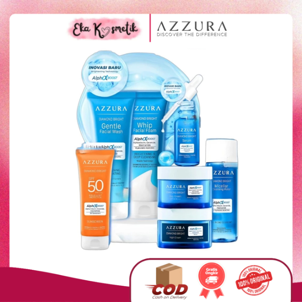 AZZURA Diamond Bright Skincare Perawatan Wajah Lengkap  / EKA KOSMETIK