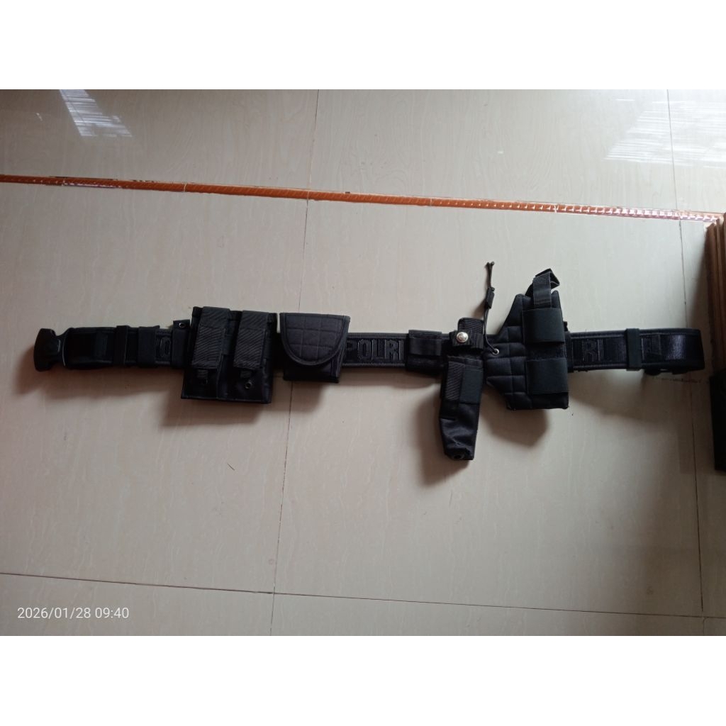 sabuk kopel pdl polri asli jatah