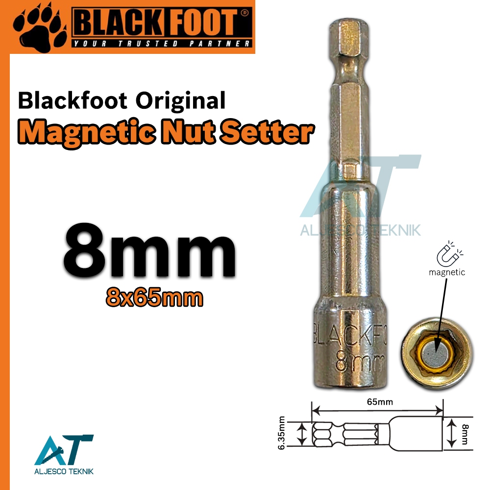 BLACKFOOT MATA ROOFING 8MM X 65MM - MAGNETIC NUT SETTER